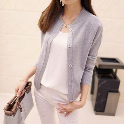 Set đồ tuyệt xinh với mẫu áo cardigan nữ dáng ngắn hút mắt - hình 2