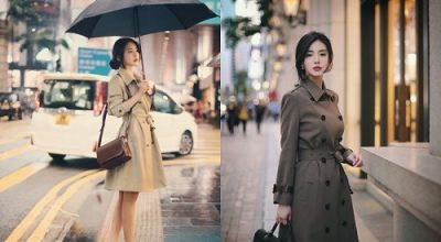 Mẫu áo khoác dạ nữ đẹp phong cách Hàn Quốc