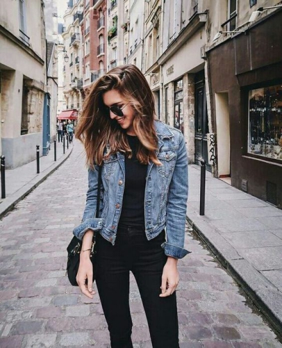 Tuyển chọn những mẫu áo khoác jeans (bò) nữ đẹp nhất hiện nay - kiểu 1