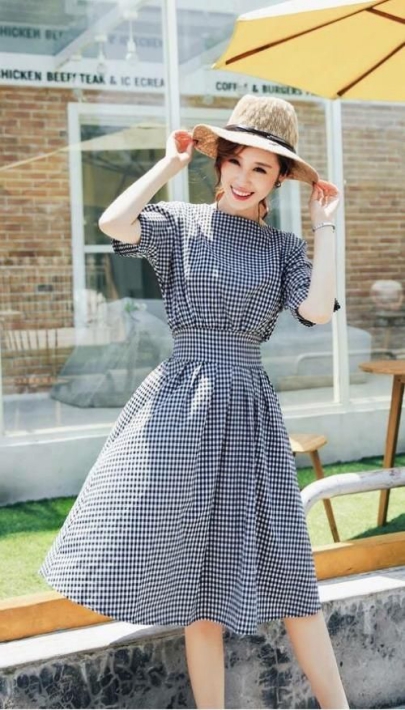 Hình ảnh các mẫu váy đầm Xòe vintage đẹp