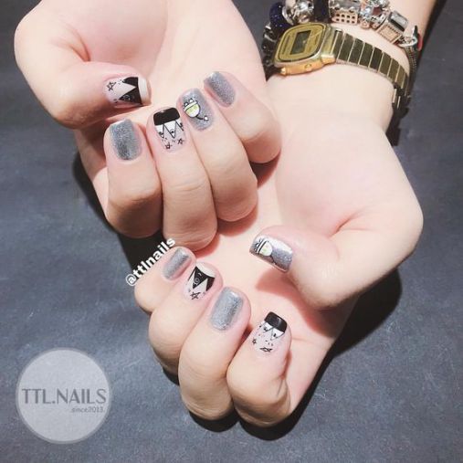 Xu hướng thiết kế mẫu nail xinh đẹp dành cho móng ngắn - Hình 3