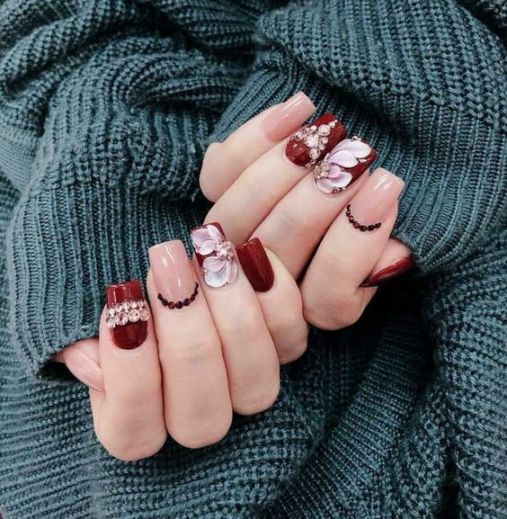 3+ mẫu nail xinh với tông màu đỏ tươi - Hình 1