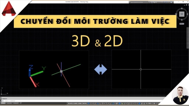 Chi tiết cách chuyển từ 3d sang 2d trong autocad 2007