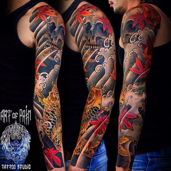 Hình ảnh xăm tattoo cá chép bít tay đẹp và ý nghĩa nhất