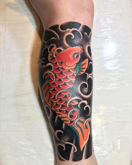 Hình ảnh xăm tattoo cá chép đẹp và ý nghĩa nhất số 5