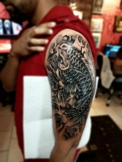 Hình ảnh xăm tattoo cá chép đẹp và ý nghĩa nhất số 7