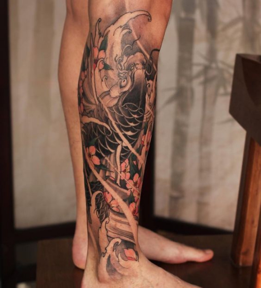 Hình ảnh xăm tattoo cá chép đơn giản đẹp và ý nghĩa nhất