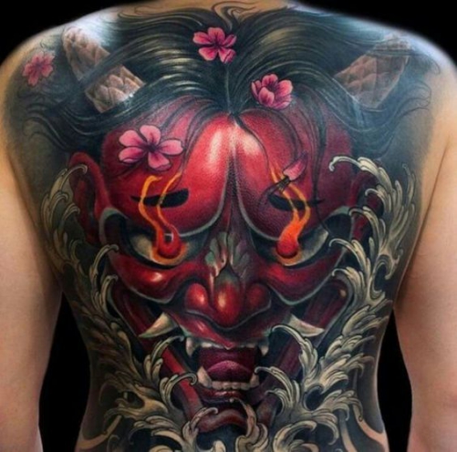 Hình ảnh xăm tattoo mặt quỷ dữ đẹp và ý nghĩa nhất